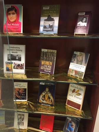 Sullivan Library's Book Display for the Month of March